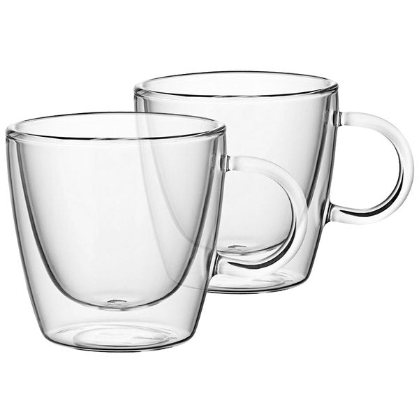Uber Double Glass Cup  - Set of 2